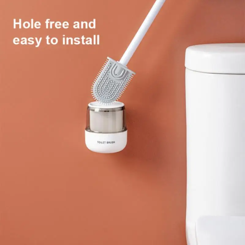 Toilet Brush Water Leak Proof With base Silicone Wc Flat Head Flexible Soft Bristles Brush with Quick Drying Holder Set Bathroom
Toilet Brush Water Leak Proof With base Silicone Wc Flat Head Flexible Soft Bristles Brush with Quick Drying Holder Set Bathroom