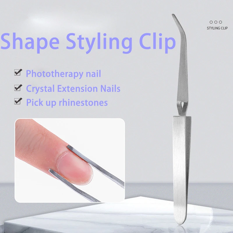 Nail Art Shaping Tweezers Stainless Steel Multi-Function Clip Tip Manicure Tool UV Gel Acrylic C Curve Nipper Picking Rhinestone
Nail Art Shaping Tweezers Stainless Steel Multi-Function Clip Tip Manicure Tool UV Gel Acrylic C Curve Nipper Picking Rhinestone