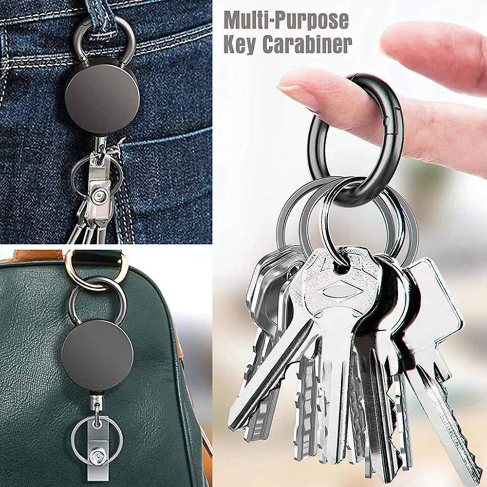Wire Rope Camping Telescopic Burglar Key Holder Tactical Keychain Outdoor Key Ring Return Retractable Key Chain Cable Luxury
Wire Rope Camping Telescopic Burglar Key Holder Tactical Keychain Outdoor Key Ring Return Retractable Key Chain Cable Luxury