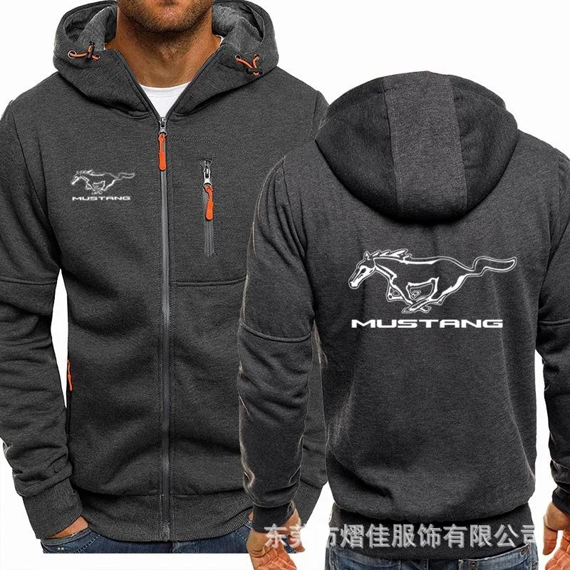 Spring Men's Hoodies mustang Logo Casual HipHop Long Sleeve Hooded Sweatshirts Fashion Fleece riding Zipper Jacket Men Tops
Spring Men's Hoodies mustang Logo Casual HipHop Long Sleeve Hooded Sweatshirts Fashion Fleece riding Zipper Jacket Men Tops