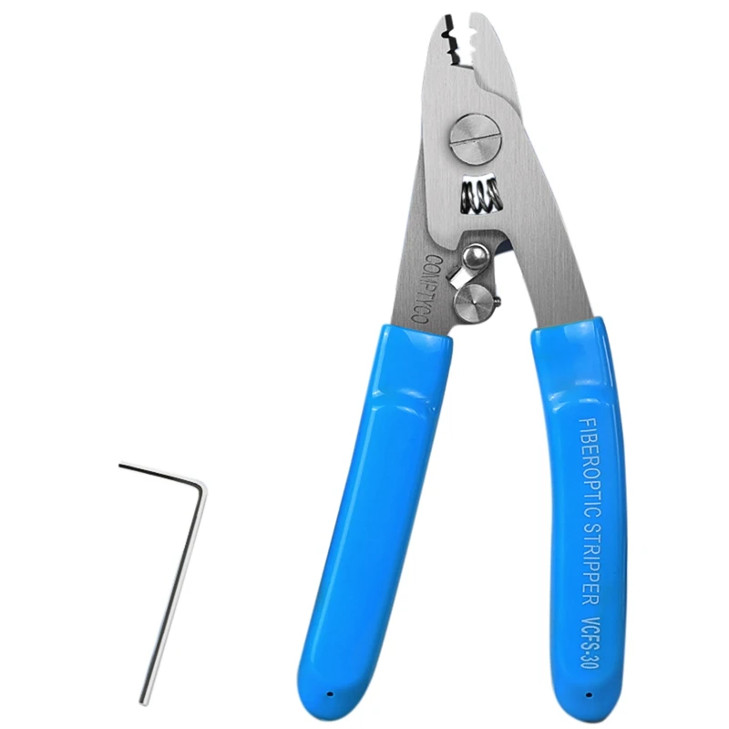 Stainless Steel Three-Port Fiber Stripping Pliers FTTH Tool Fiber Optic Wire Stripper
Stainless Steel Three-Port Fiber Stripping Pliers FTTH Tool Fiber Optic Wire Stripper