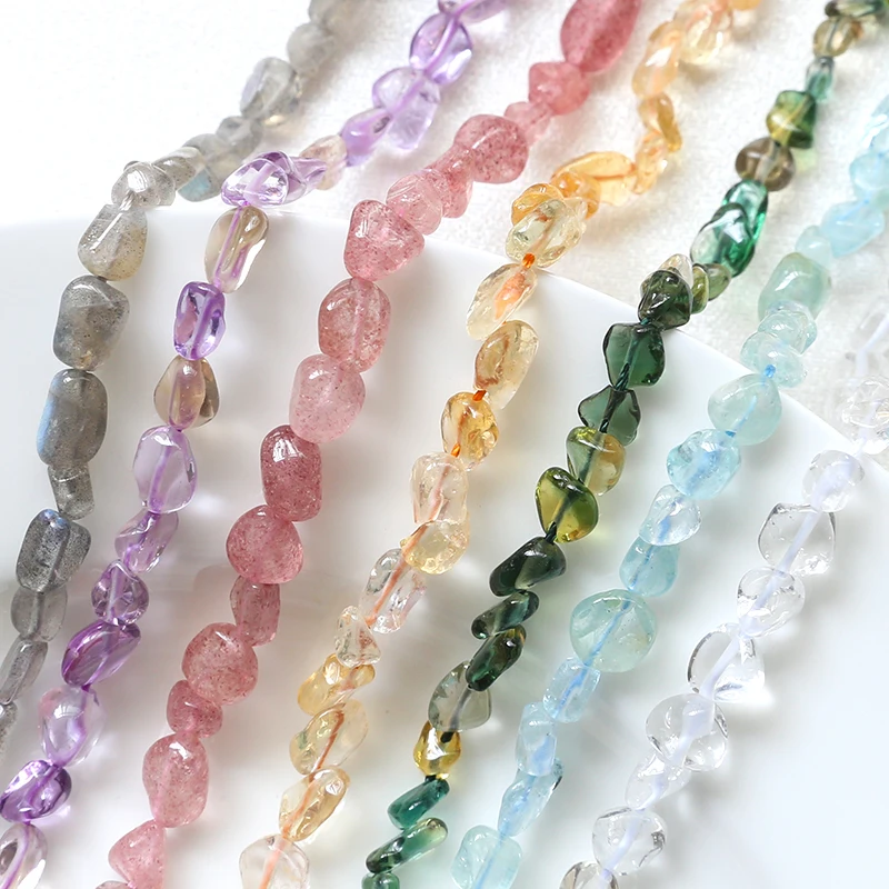 1 String Amethyst Citrine Gravel Irregular Beaded Diy Handmade Jewelry Earrings Necklace Bracelet Accessories Material
1 String Amethyst Citrine Gravel Irregular Beaded Diy Handmade Jewelry Earrings Necklace Bracelet Accessories Material