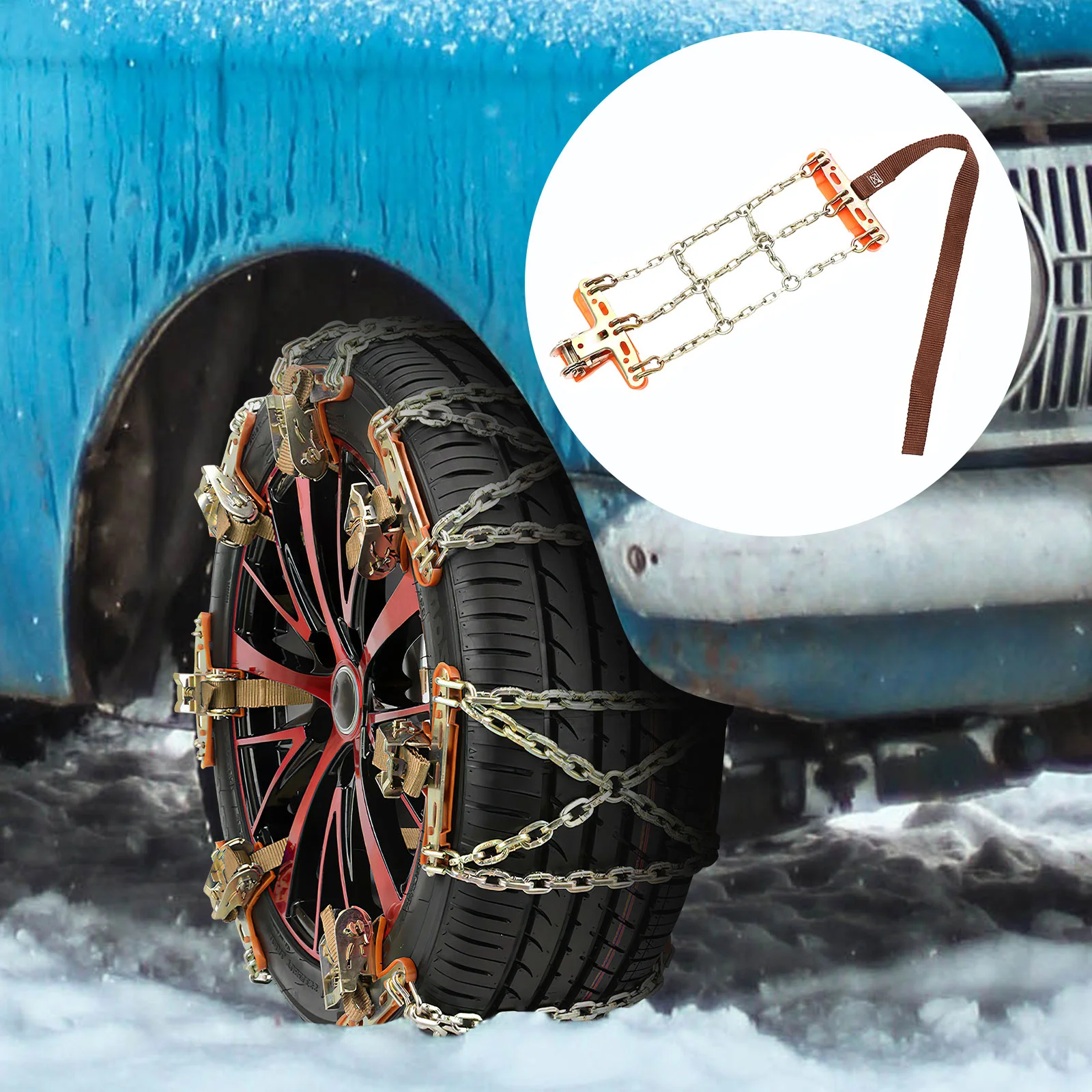 2 Pcs Tire Chains Vehicle Snow Car Tires Emergency Anti-slip Anti-Skid The Traction
2 Pcs Tire Chains Vehicle Snow Car Tires Emergency Anti-slip Anti-Skid The Traction