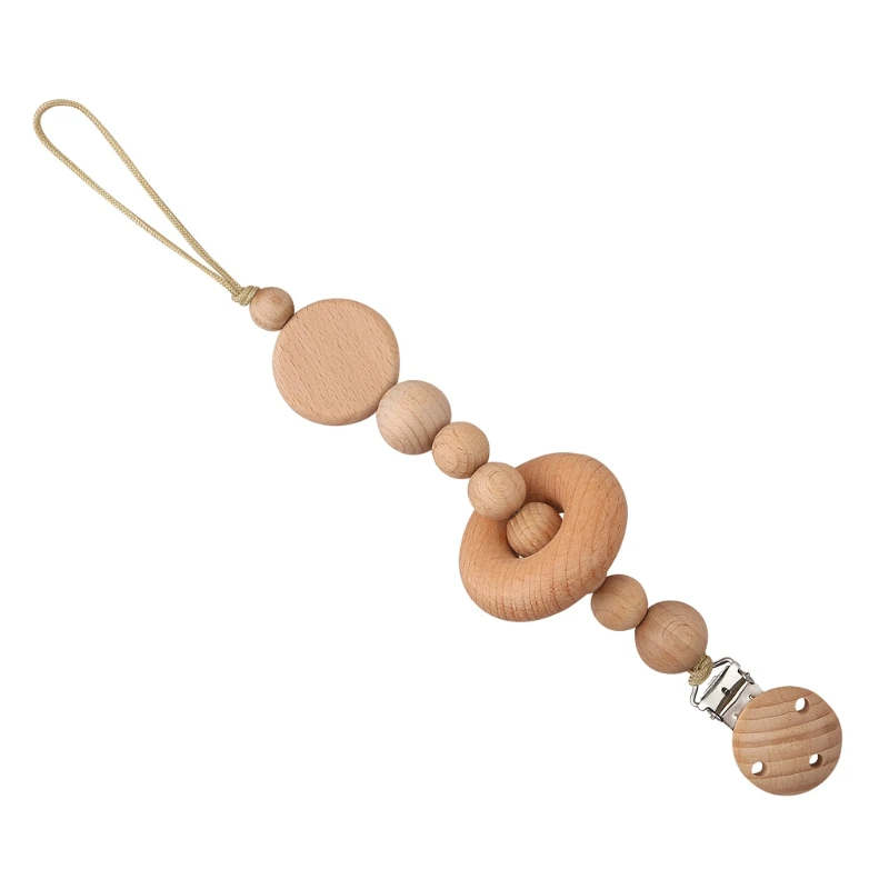 Handmade Wooden Beads Pacifier Chain Clip DIY Baby Dummy Nipple Holder Baby Teething Chewing Toys Leash Strap
Handmade Wooden Beads Pacifier Chain Clip DIY Baby Dummy Nipple Holder Baby Teething Chewing Toys Leash Strap