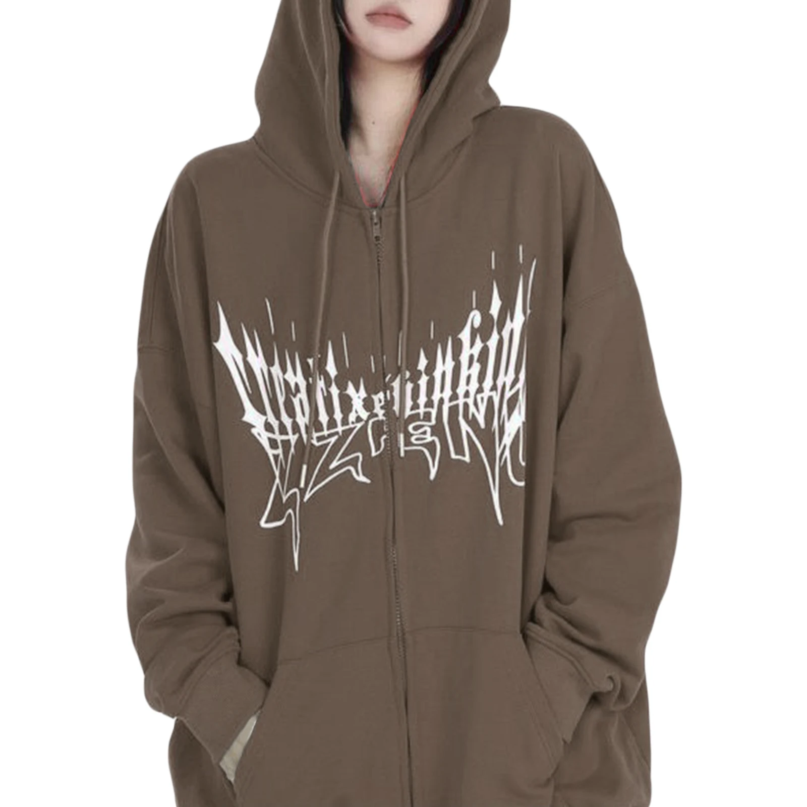 Women Zip Up Hoodie Rhinestone Skeleton Goth Clothes Vintage Oversized Sweatshirt Jacket Streetwear Coat
Women Zip Up Hoodie Rhinestone Skeleton Goth Clothes Vintage Oversized Sweatshirt Jacket Streetwear Coat