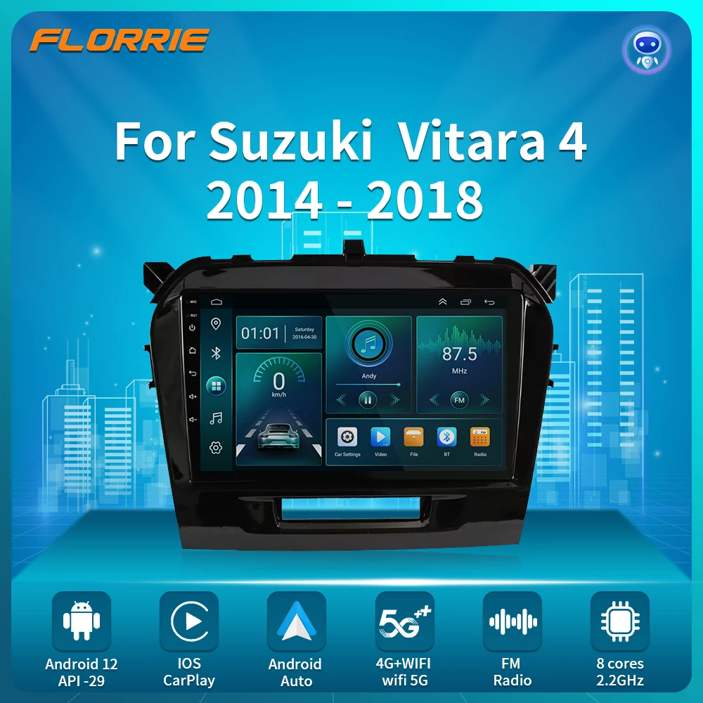 For Suzuki Vitara 4 2014 - 2018 Car Radio Multimedia Video Player Navigation stereo GPS Android 12 No 2din dvd GPS autoradio DVD
For Suzuki Vitara 4 2014 - 2018 Car Radio Multimedia Video Player Navigation stereo GPS Android 12 No 2din dvd GPS autoradio DVD