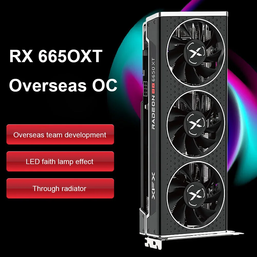 XFX RX6650 Graphics Card 8GB 128Bit GDDR6 Computer Graphics Card HDMI-compatible DP Interface for Desktop Computer PC
XFX RX6650 Graphics Card 8GB 128Bit GDDR6 Computer Graphics Card HDMI-compatible DP Interface for Desktop Computer PC