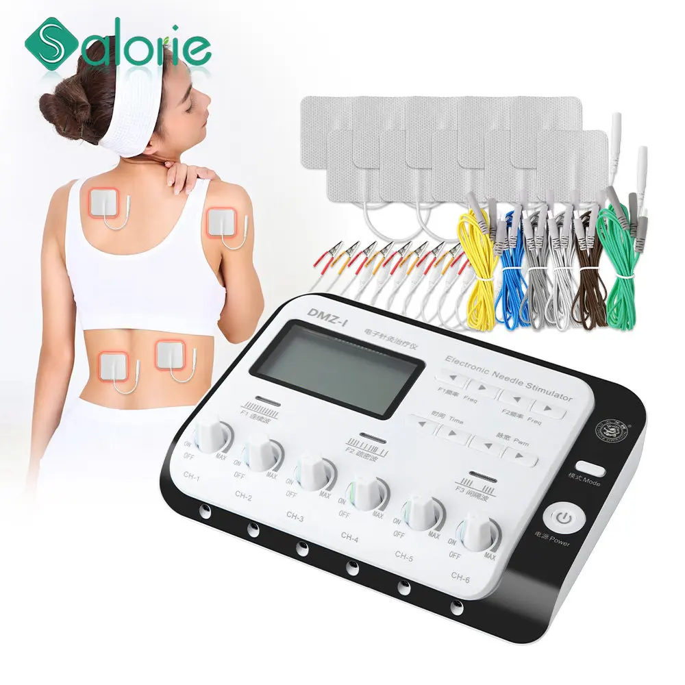 

6 Output Electroacupuncture TENS Massager Disgistal Multi-Functional EMS TENS Device Body Massager Electric Muscle Stimulator