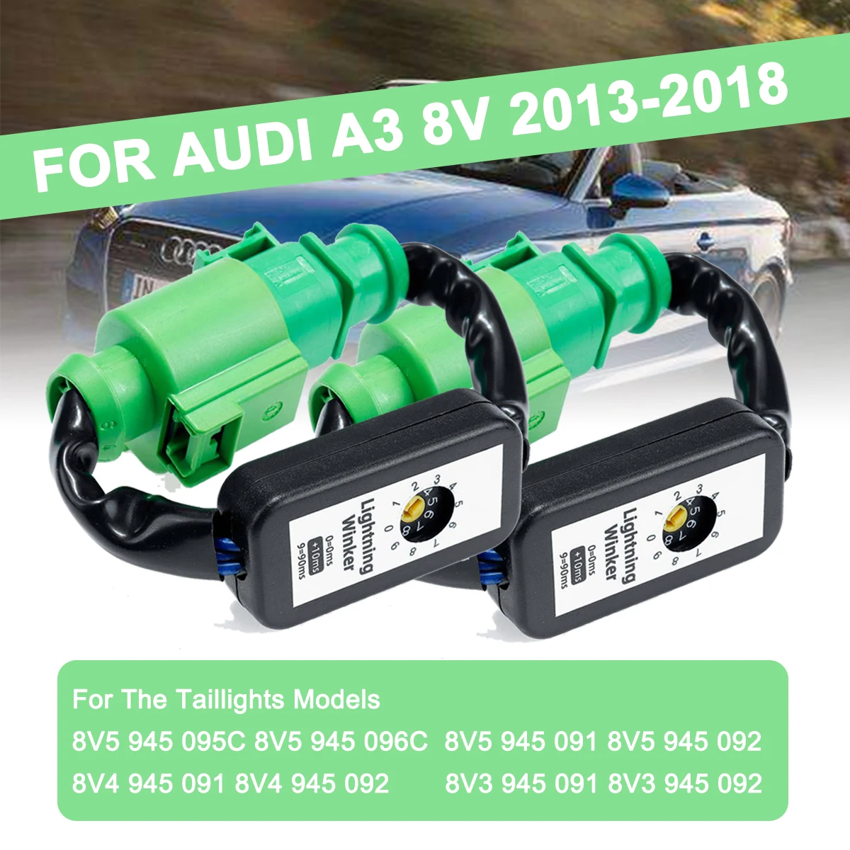 Для Audi A3 8V 2012-2018, 2 шт., Φ левая и правая шины, Динамический указатель поворота, дополнительный модуль, кабель, жгут проводов
Для Audi A3 8V 2012-2018, 2 шт., Φ левая и правая шины, Динамический указатель поворота, дополнительный модуль, кабель, жгут проводов