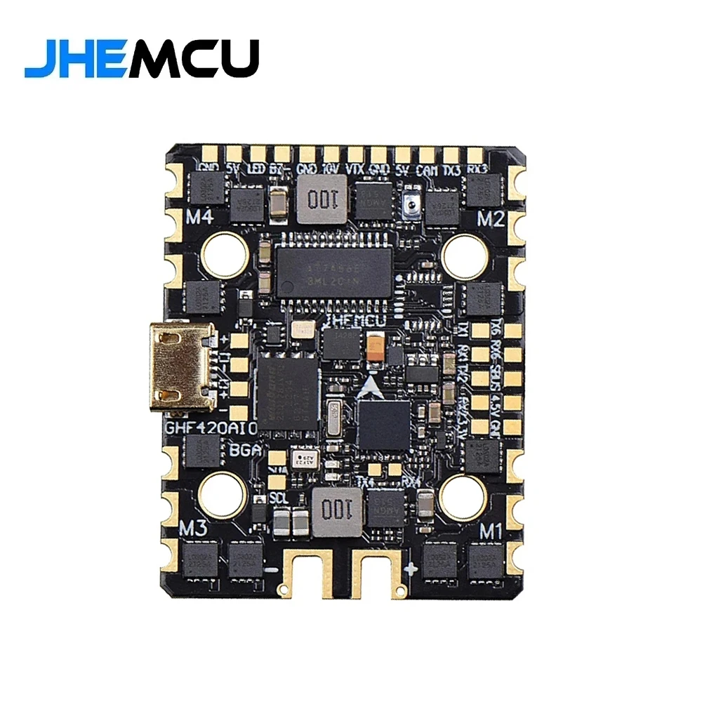 JHEMCU GHF420AIO-BGA 40A F405 Контроллер полета 40A blheli _ S 4 в 1 ESC 2-6S для радиоуправляемого FPV Фристайл зубочистка Cinewhoop гоночный Дрон
JHEMCU GHF420AIO-BGA 40A F405 Контроллер полета 40A blheli _ S 4 в 1 ESC 2-6S для радиоуправляемого FPV Фристайл зубочистка Cinewhoop гоночный Дрон
