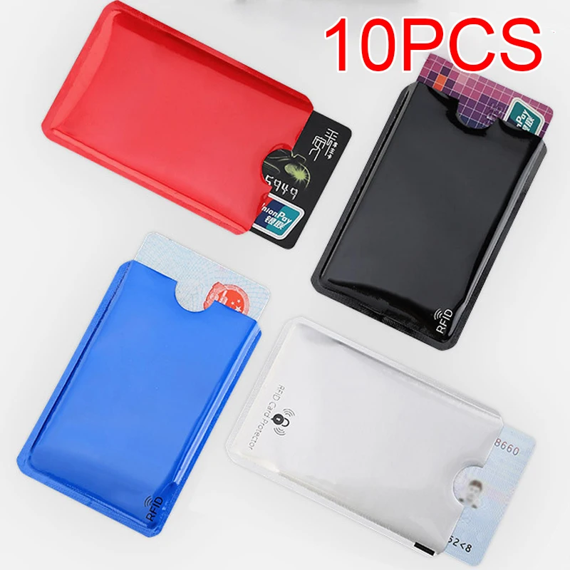 10 Pcs/Set Anti Rfid Blocking Reader Card Cover Aluminum Foil Credit Card Holder Protection ID Bank Case Safty Pack Stationery
10 Pcs/Set Anti Rfid Blocking Reader Card Cover Aluminum Foil Credit Card Holder Protection ID Bank Case Safty Pack Stationery