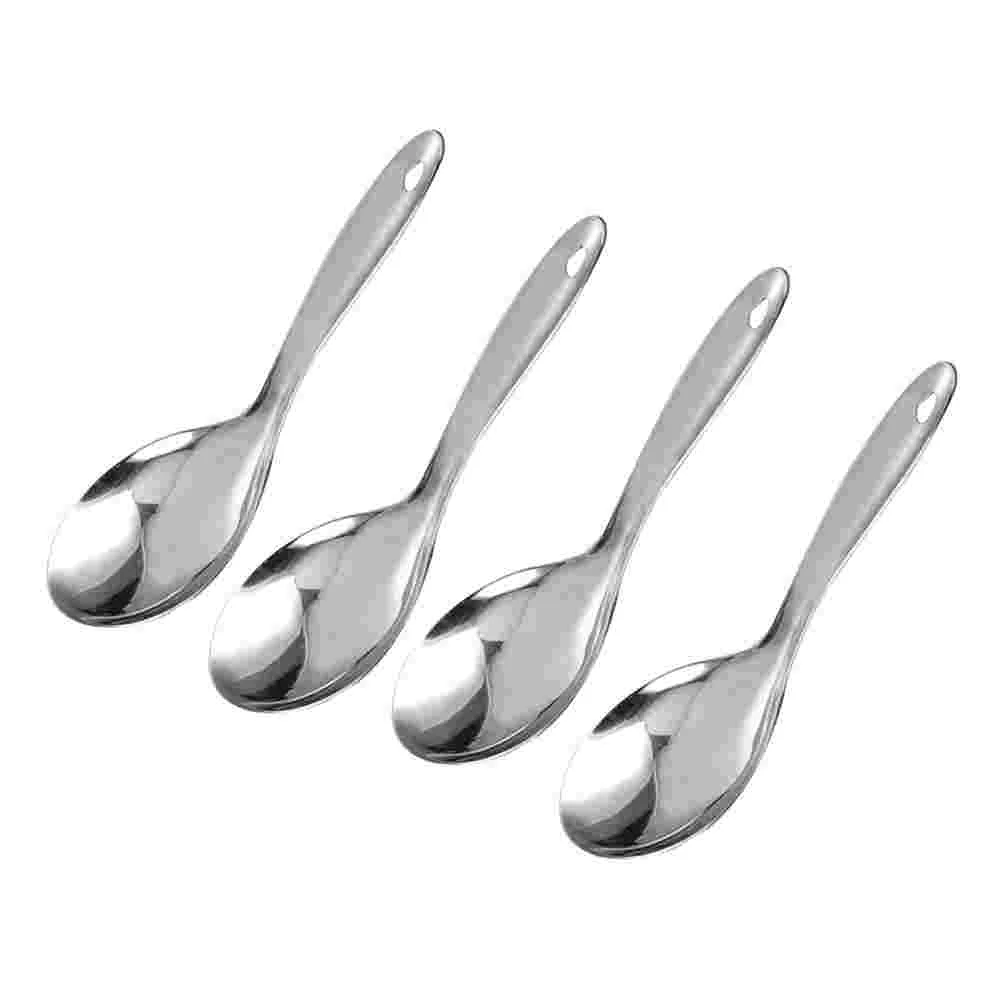 4 Pcs Asian Soup Spoon Rice Kitchen Accessories Home Stainless Steel Restaurant Spoons Non-stick Domestic Flatware
4 Pcs Asian Soup Spoon Rice Kitchen Accessories Home Stainless Steel Restaurant Spoons Non-stick Domestic Flatware