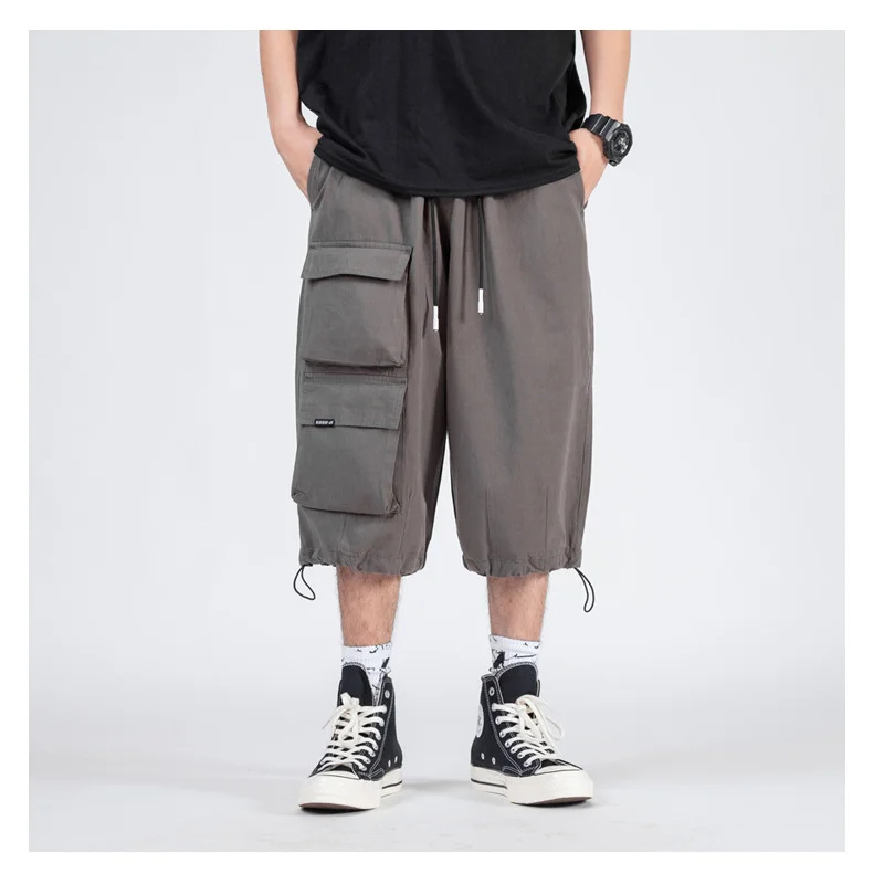 Loose New Summer Men Wide Leg Shorts Cargo Pants Multi Pockets Casual Oversized Cropped Trousers Cotton Pirate
Loose New Summer Men Wide Leg Shorts Cargo Pants Multi Pockets Casual Oversized Cropped Trousers Cotton Pirate
