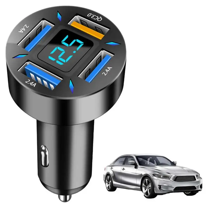 USB Quick Car Charger QC3.0 Adapter 66W USB C Car Charger Fast Charging PDQC Car Charger 4-Ports Charger Adapter Fast Charging
USB Quick Car Charger QC3.0 Adapter 66W USB C Car Charger Fast Charging PDQC Car Charger 4-Ports Charger Adapter Fast Charging