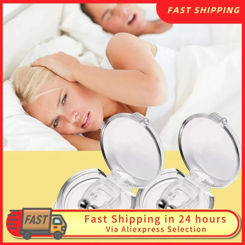 Nose Clip Anti snoring device Magnetic Snore Stop ring With Case nose vents Anti Snore Night Sleeping Apnea Guard fast shipping 
Nose Clip Anti snoring device Magnetic Snore Stop ring With Case nose vents Anti Snore Night Sleeping Apnea Guard fast shipping