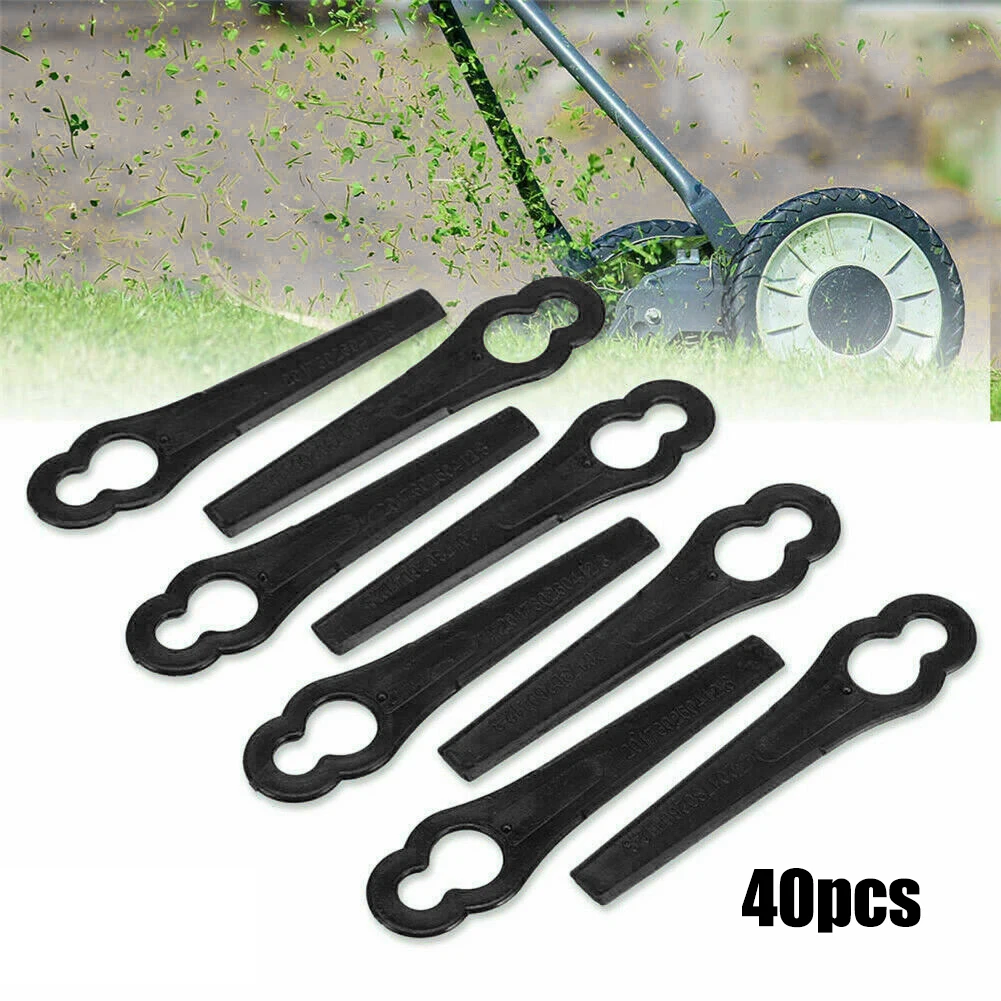 40 Pcs Grass Trimmer Blades Plastic Lawn Mower Blades For MANY EINHELL Grass Trimmer Garden Tools Accessories
40 Pcs Grass Trimmer Blades Plastic Lawn Mower Blades For MANY EINHELL Grass Trimmer Garden Tools Accessories