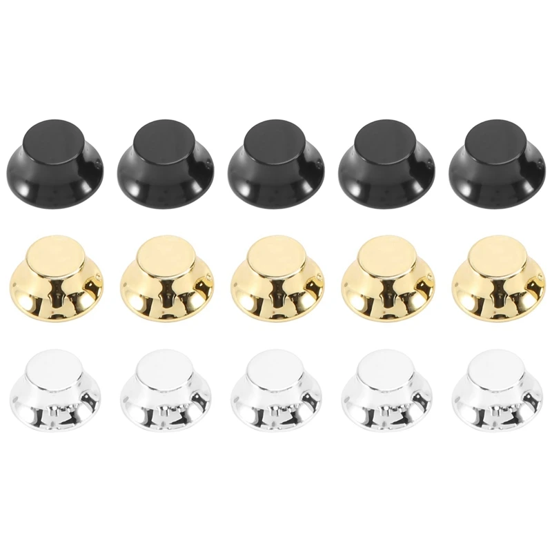 15Pcs Aluminum Guitar Tone And Volume Speed Control Knobs Top Hat Bell For GB LP EPI Electric Guitar
15Pcs Aluminum Guitar Tone And Volume Speed Control Knobs Top Hat Bell For GB LP EPI Electric Guitar