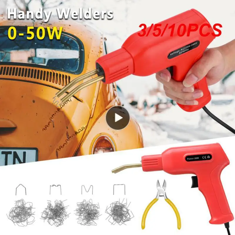 

50W Handy Plastics Welders Garage Tools Hot Staplers Machine Staple PVC Repairing Machine Car Bumper Repairing Welding Tool