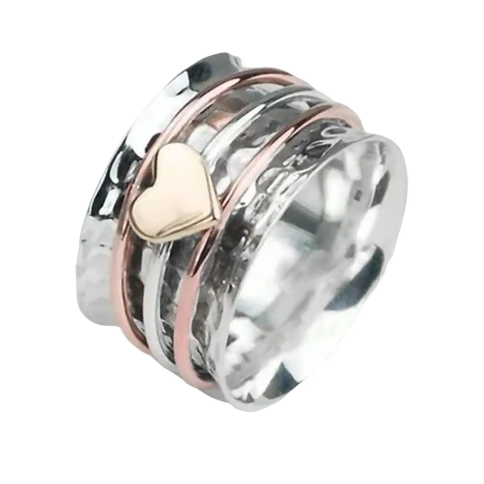 Love Heart Rings Rotating Anxiety Relief Spinners Rings for Women Self Love Spinner Heart Ring Stackable Anxiety Rings NA
Love Heart Rings Rotating Anxiety Relief Spinners Rings for Women Self Love Spinner Heart Ring Stackable Anxiety Rings NA