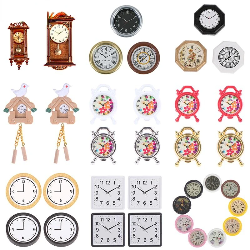 Scale Alarm Clock Vintage Wall Mounted Clock Mini Home Decoration Dollhouse Miniature Toy Doll Living Room Accessories
Scale Alarm Clock Vintage Wall Mounted Clock Mini Home Decoration Dollhouse Miniature Toy Doll Living Room Accessories