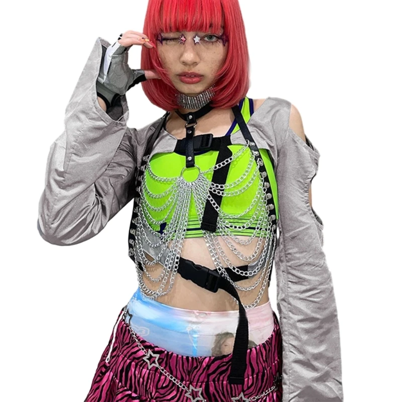 F42F Women Buckle Long Sleeve Blouses Cold Shoulder Crop Tops Punk Cardigan Blouses
F42F Women Buckle Long Sleeve Blouses Cold Shoulder Crop Tops Punk Cardigan Blouses