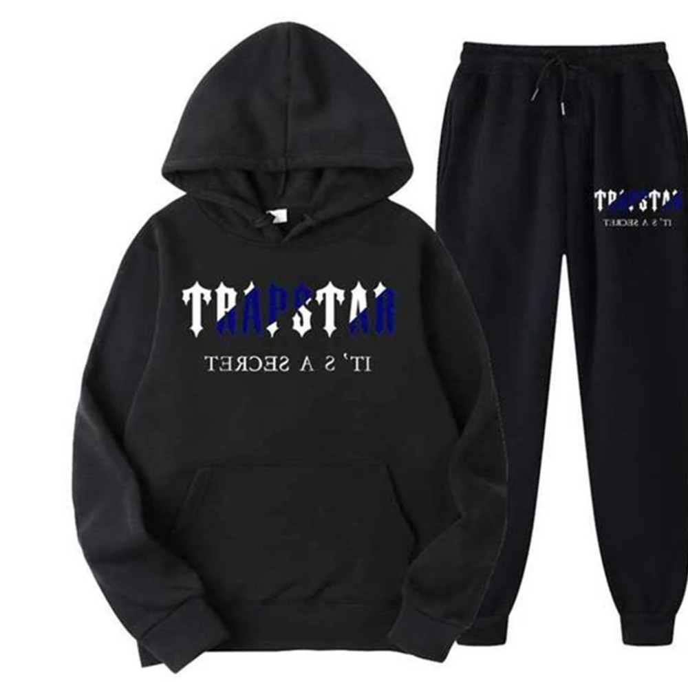 Trapstar - Men's warm sportswear, hooded sweatshirt set, two-piece set, fashionable sportswear, autumn and winter 
Trapstar - Men's warm sportswear, hooded sweatshirt set, two-piece set, fashionable sportswear, autumn and winter