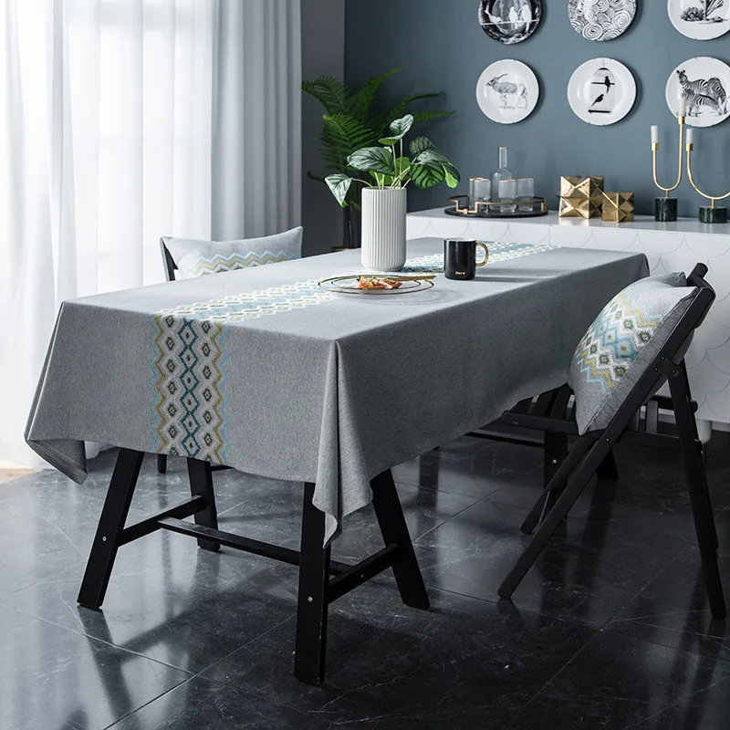 Luxury Classical Embroidered Table Runner Waterproof Simulation Silk Geometric Tablecloth Rectangular Coffee Table Tablecloth
Luxury Classical Embroidered Table Runner Waterproof Simulation Silk Geometric Tablecloth Rectangular Coffee Table Tablecloth