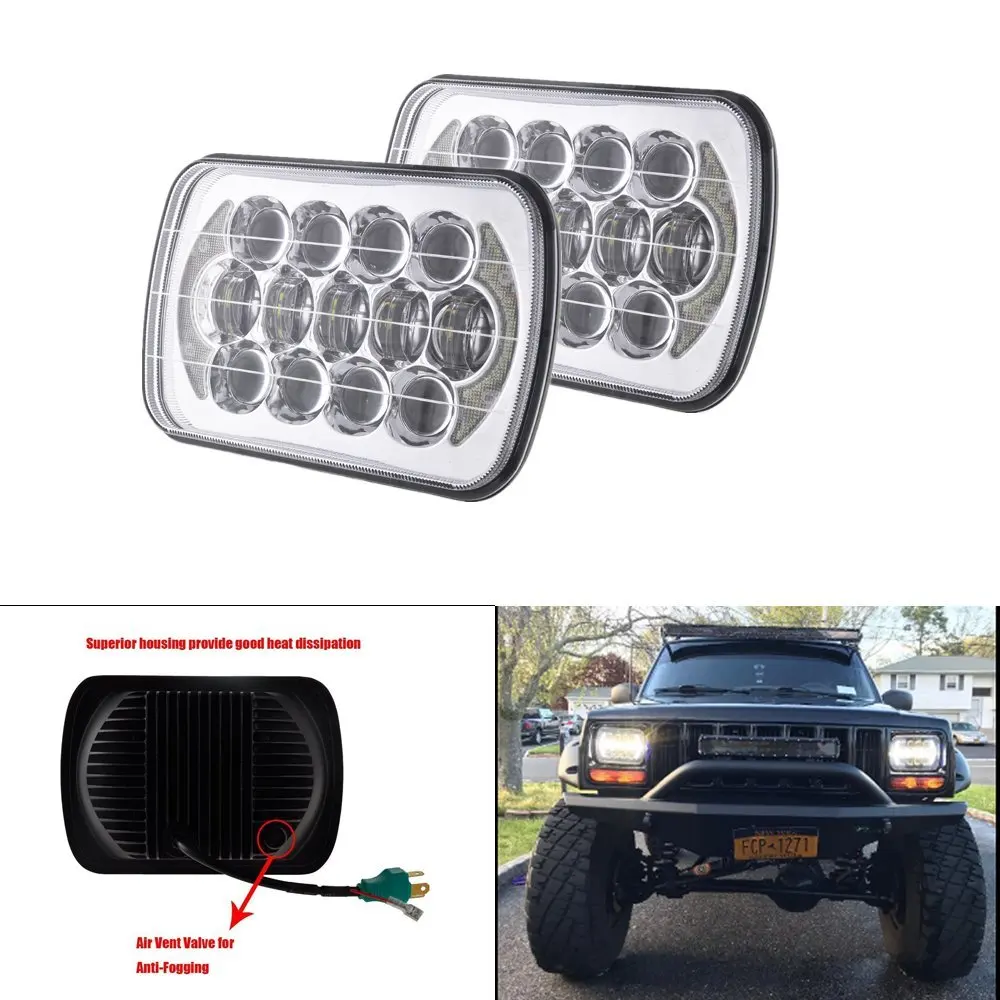 Для Jeep Wrangler YJ Cherokee XJ Trucks 4x4 внедорожник 10 в-30 в 5x7 дюймов светодиодная фара 85 Вт Светодиодная проекционная фара Halo DRL
Для Jeep Wrangler YJ Cherokee XJ Trucks 4x4 внедорожник 10 в-30 в 5x7 дюймов светодиодная фара 85 Вт Светодиодная проекционная фара Halo DRL
