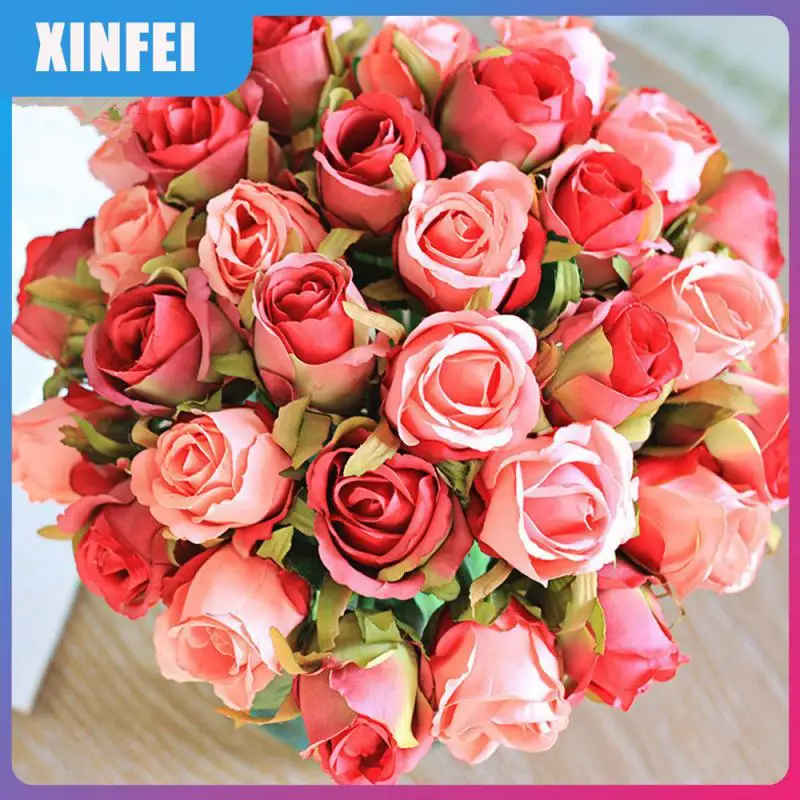 12 Head Roses Fake Flower Bridal Bouquet Silk Flowers Diy Room Decor Rose Artificial Flower Home Garden Decor Indoor Ornament 
12 Head Roses Fake Flower Bridal Bouquet Silk Flowers Diy Room Decor Rose Artificial Flower Home Garden Decor Indoor Ornament