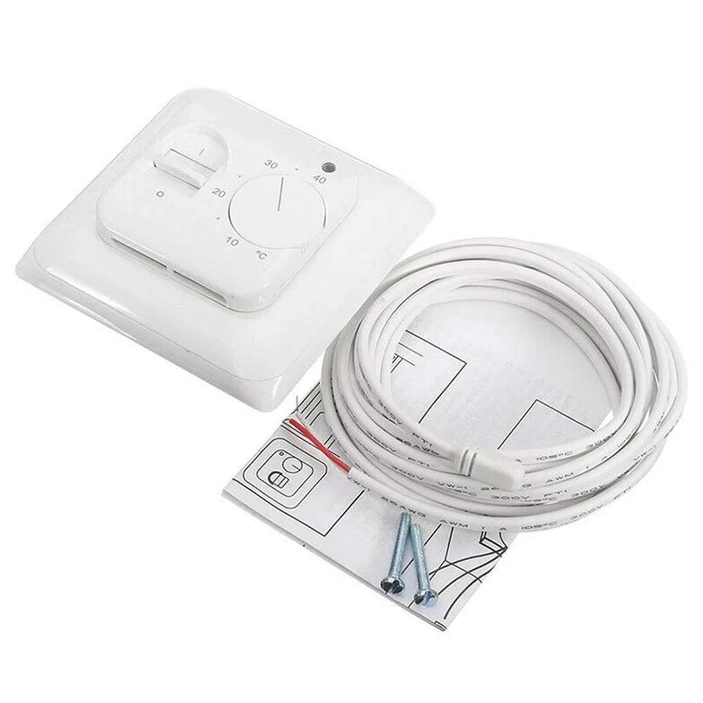 230V 50/60HZ Manual Thermostat 2pcs 86mm X 86mm X 49mm Control Switch Electric Floor Sensor Heating Thermostat
230V 50/60HZ Manual Thermostat 2pcs 86mm X 86mm X 49mm Control Switch Electric Floor Sensor Heating Thermostat