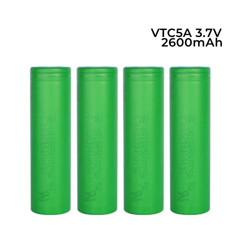 1-20PCS 3.7V 2600mAh VTC5A Rechargeable Li-ion Battery 18650 US18650VTC5A 35A for Toys and Flashlight
1-20PCS 3.7V 2600mAh VTC5A Rechargeable Li-ion Battery 18650 US18650VTC5A 35A for Toys and Flashlight