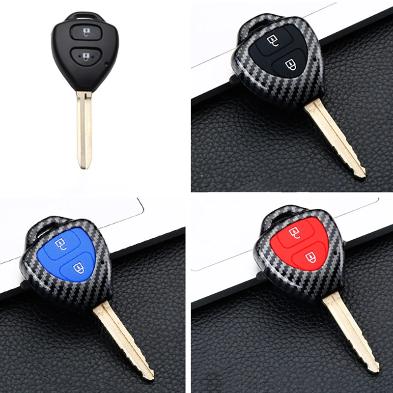 

2 3 Buttons ABS Car Key Case Cover Shell Fob For Toyota Corolla Camry Reiz RAV4 Crown Avalon Venza Matrix Auris Auto Accessories