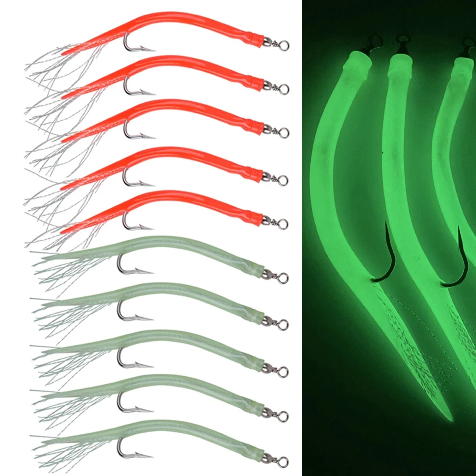 Fishing Hook Fishhook 14cm/16.5cm Emulation Feather Fishing Accessories Fishing Eel Tube Cod Fish High Quality
Fishing Hook Fishhook 14cm/16.5cm Emulation Feather Fishing Accessories Fishing Eel Tube Cod Fish High Quality
