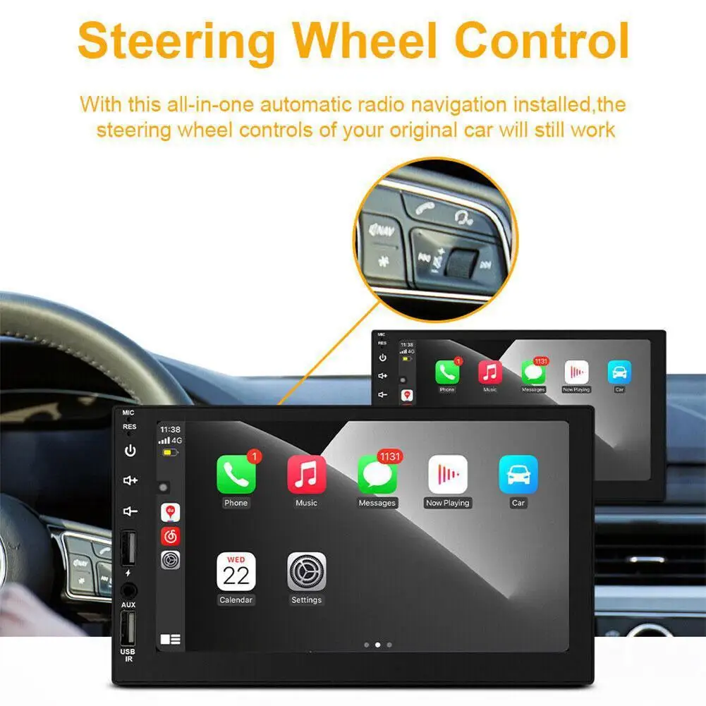 2 din Car Radio 7" HD Autoradio Multimedia Player 2DIN Screen Auto audio Car Stereo MP5 Bluetooth USB TF FM Camera
2 din Car Radio 7" HD Autoradio Multimedia Player 2DIN Screen Auto audio Car Stereo MP5 Bluetooth USB TF FM Camera