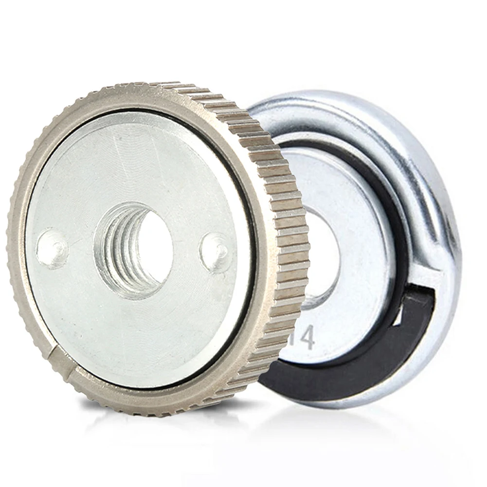 2Pc Flange Nuts Locking Nut Quick-release Clamping Plate Chunk Flange Nut Set Tool Black Flex For M14 Angle Grinder Accessories
2Pc Flange Nuts Locking Nut Quick-release Clamping Plate Chunk Flange Nut Set Tool Black Flex For M14 Angle Grinder Accessories