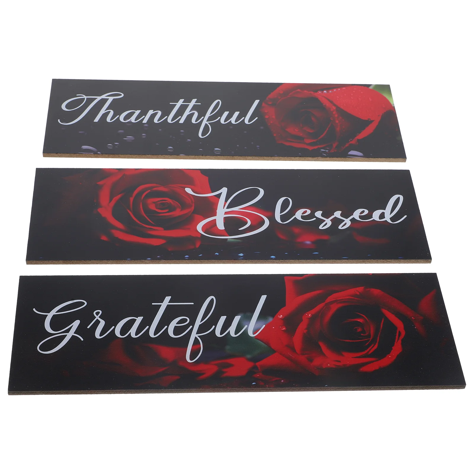 

Inspirational Wood Sign Nursery Wall Decors Rose Decoration Indoor Bedroom Decorations