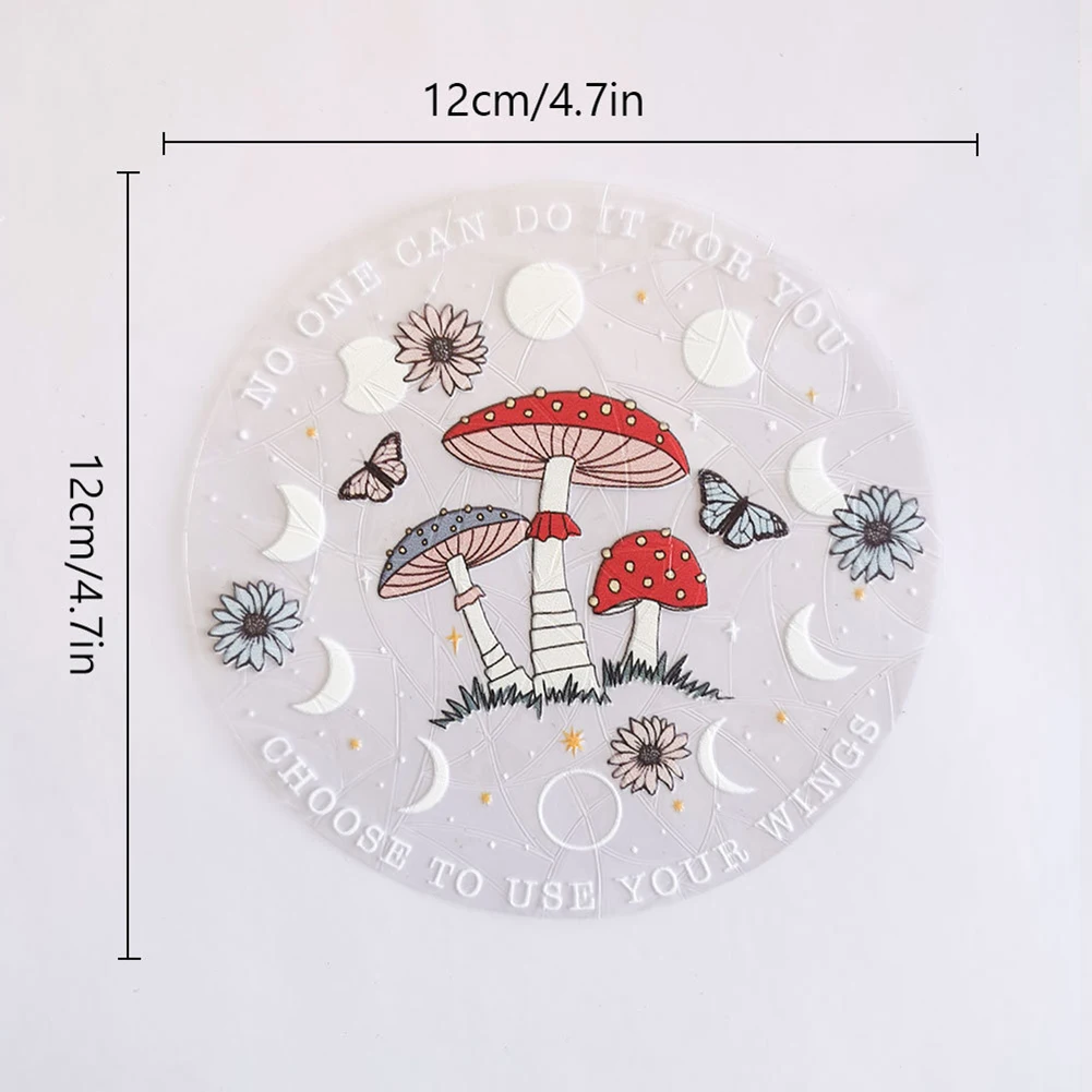 1pc 12cm Removable PVC Static Sticker Colorful Cartoon Window Stickers Rainbow Mushroom Flower Wall Decals Glass Paste Round
1pc 12cm Removable PVC Static Sticker Colorful Cartoon Window Stickers Rainbow Mushroom Flower Wall Decals Glass Paste Round