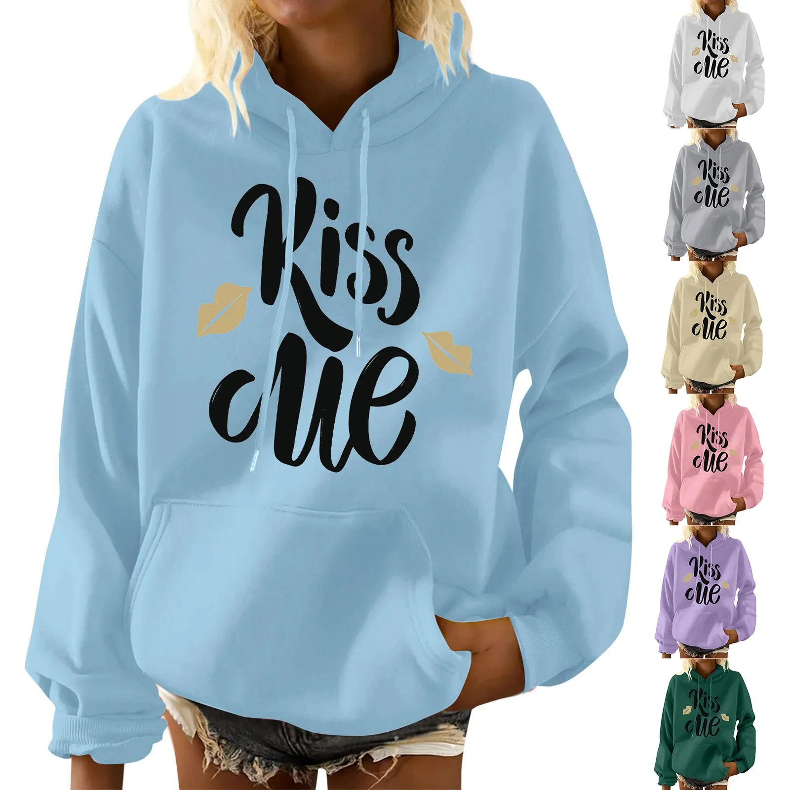 Women's Valentine's Day Lip Printed Long Sleeve Casual Solid Pullover Sweatshirt Loose Hoodie Thick Blouse Top Sweatshirt Womens
Women's Valentine's Day Lip Printed Long Sleeve Casual Solid Pullover Sweatshirt Loose Hoodie Thick Blouse Top Sweatshirt Womens