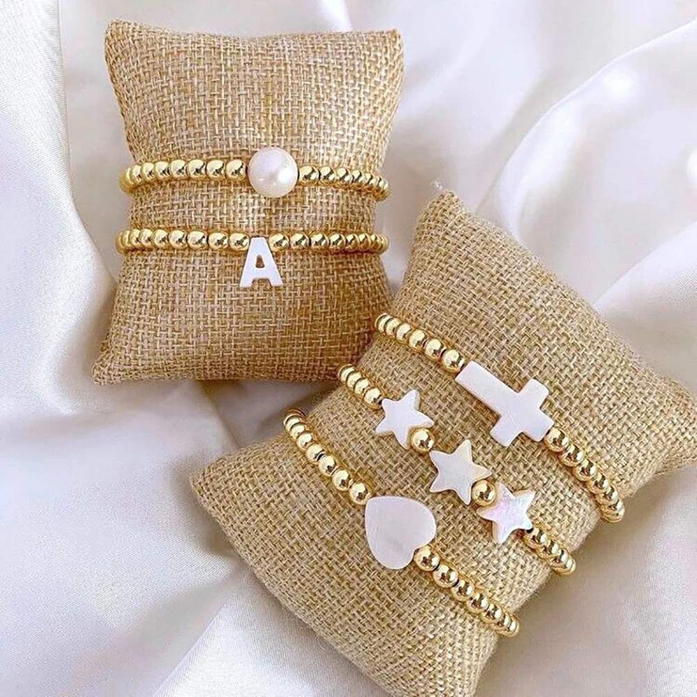 Gold Plated Ball Beads Bracelet Pearl Shell Star Cross Love Heart Charm Bracelets for Women Girl Gift Handmade Jewelry Pulsera
Gold Plated Ball Beads Bracelet Pearl Shell Star Cross Love Heart Charm Bracelets for Women Girl Gift Handmade Jewelry Pulsera