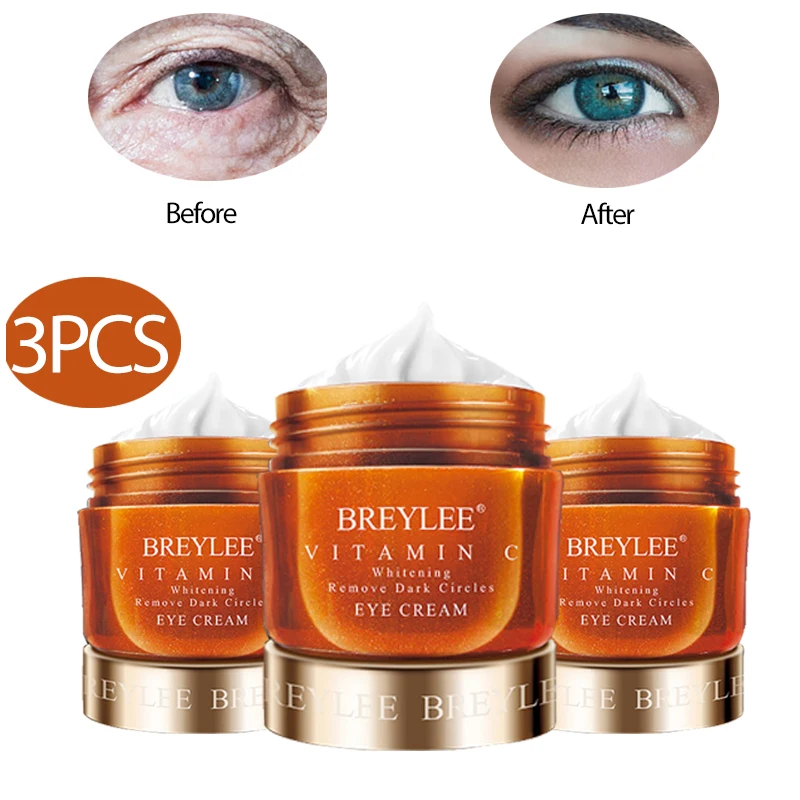3PCS VC Eye Cream Whitening Lighten dark circles Removal fine lines Eye bags Moisturizing Hydrating Eye Skin Care 20g 
3PCS VC Eye Cream Whitening Lighten dark circles Removal fine lines Eye bags Moisturizing Hydrating Eye Skin Care 20g
