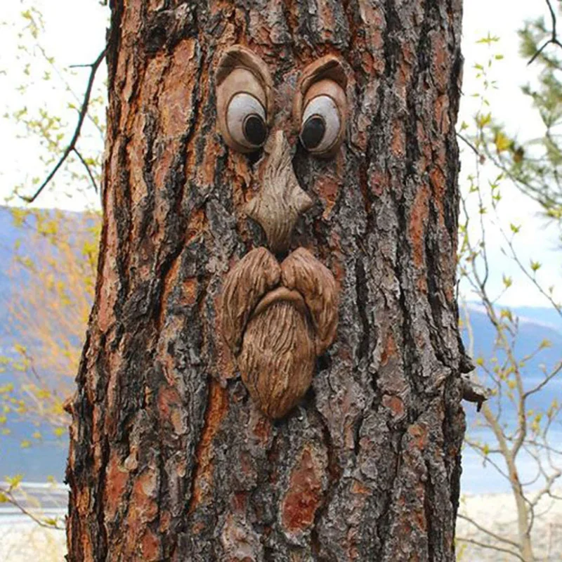 Old Man Tree Hugger Tree Face Decoration 3D Face Statue Sculpture Realistic Yard Art Outdoor Tree Hugger Garden Decor 
Old Man Tree Hugger Tree Face Decoration 3D Face Statue Sculpture Realistic Yard Art Outdoor Tree Hugger Garden Decor