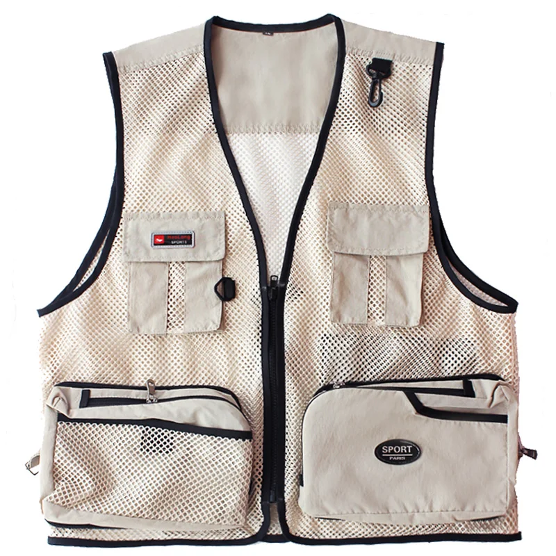 Summer Fashion Brand Mesh Photography Vest Fishing Vest Men's and Women's Outdoor Work Clothes Multi Pocket Printing Volunteer
Summer Fashion Brand Mesh Photography Vest Fishing Vest Men's and Women's Outdoor Work Clothes Multi Pocket Printing Volunteer