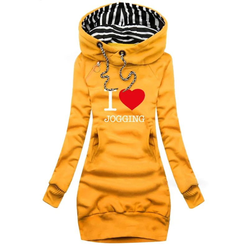 Women's Warm Hoodie Dress Autumn Winter Long-Sleeved Fleece Thickened All-Match Printed Casual Dresses For Women 2022
Women's Warm Hoodie Dress Autumn Winter Long-Sleeved Fleece Thickened All-Match Printed Casual Dresses For Women 2022