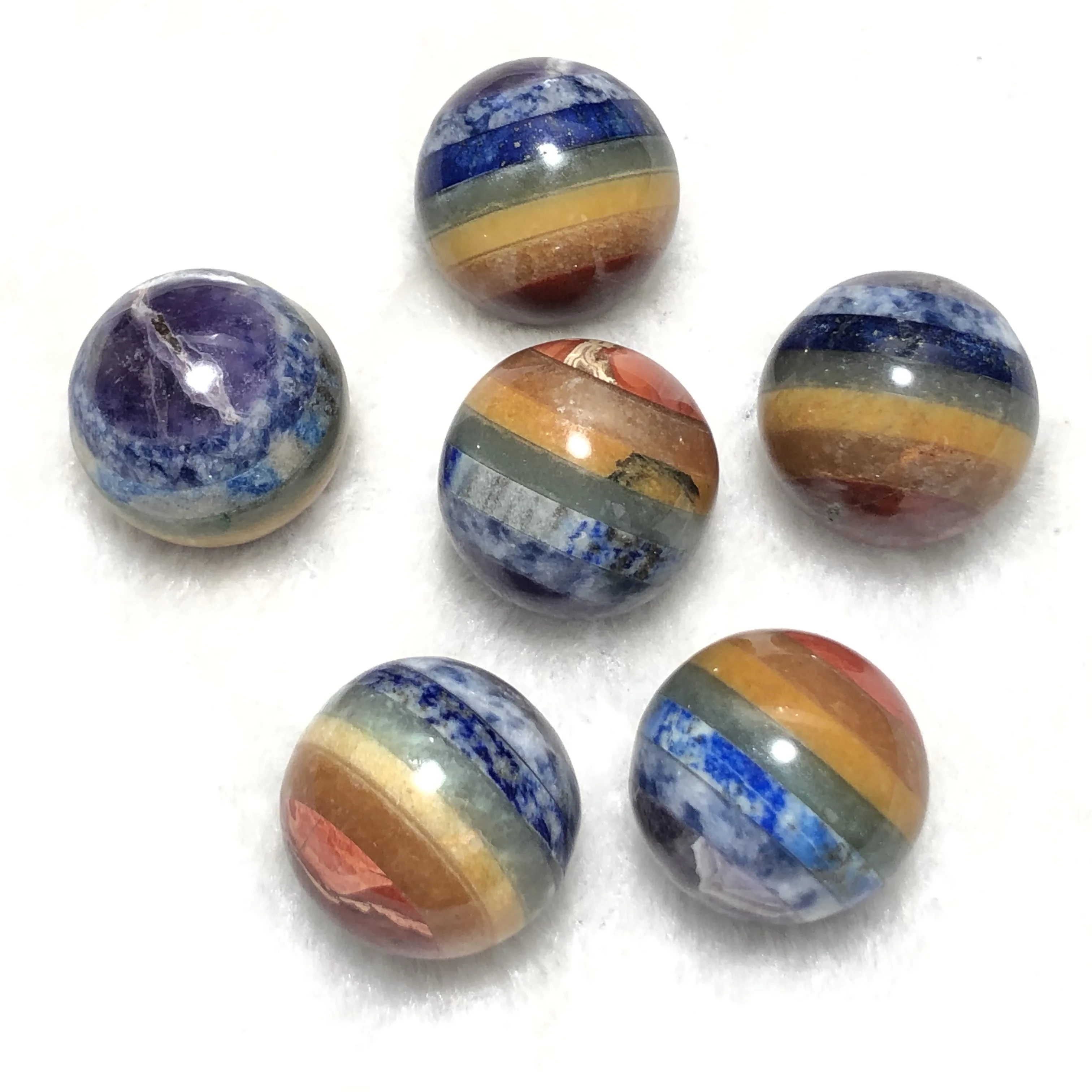 20-30mm Natural 7Chakra Quartz Hand-Polished Sphere Reiki Healing Crystals Mineral Ball Home Decoration Handicraft Stone Spheres
20-30mm Natural 7Chakra Quartz Hand-Polished Sphere Reiki Healing Crystals Mineral Ball Home Decoration Handicraft Stone Spheres
