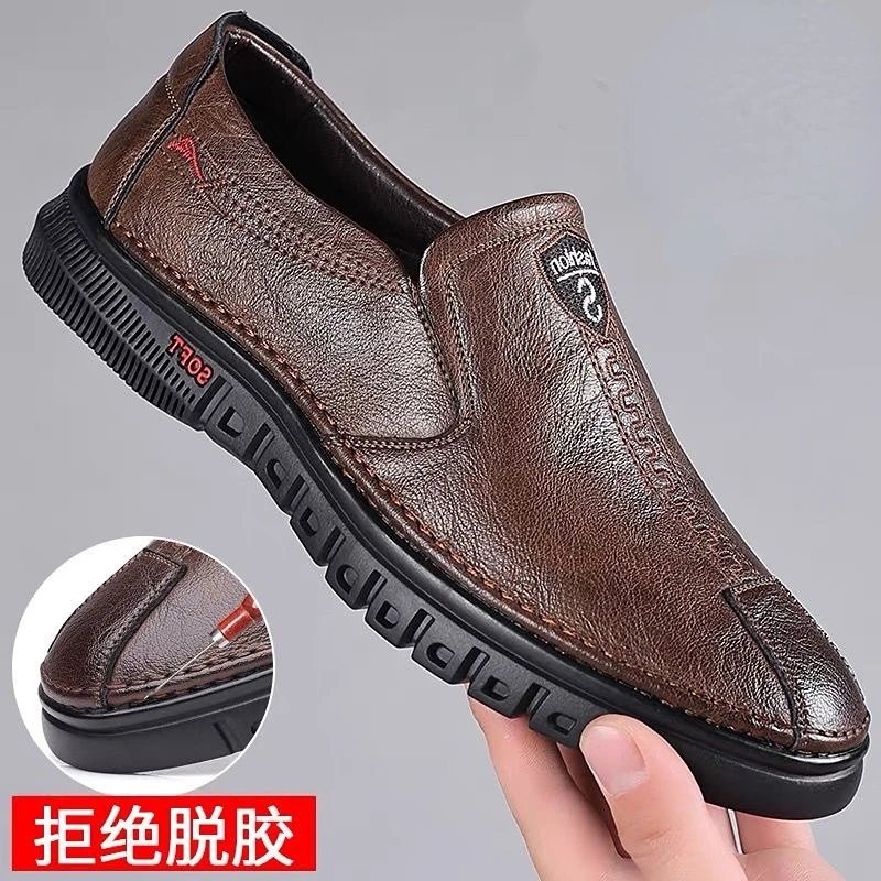

Men Casual Shoes Slip on Fashion Design Solid Tenacity Comfortable Mens Trainers Solid Pu Leather Casual Shoes for Men Footwear
