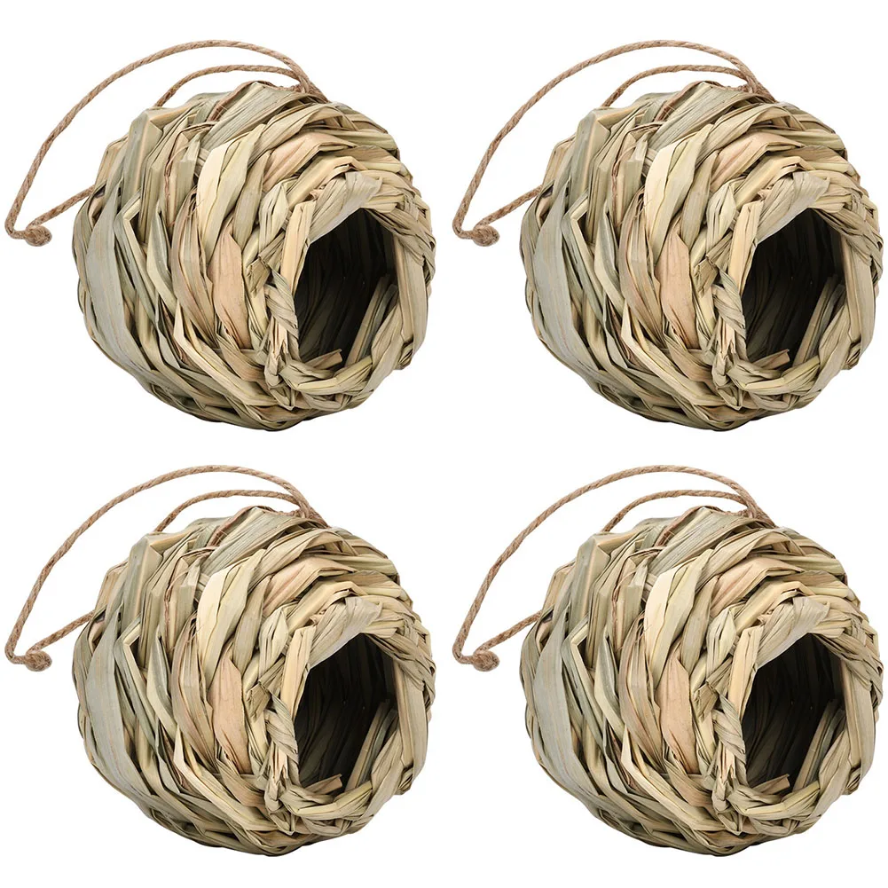 2/4 Pcs Grass Weaved Spherical Round Mouth Bird Nest Bird Cage For Outdoor Garden Courtyard Bird Cage
2/4 Pcs Grass Weaved Spherical Round Mouth Bird Nest Bird Cage For Outdoor Garden Courtyard Bird Cage