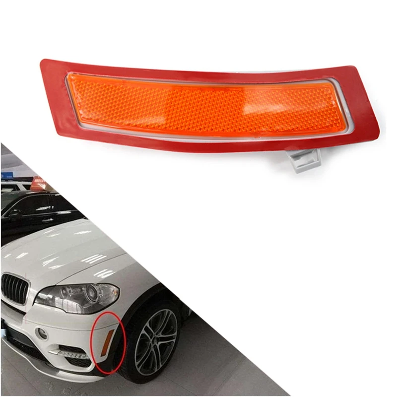 Car Front Bumper Marker Cover Reflector Strip Side Reflector For-BMW X5 E70 35Ix 35Dx 50Ix 2011-2013
Car Front Bumper Marker Cover Reflector Strip Side Reflector For-BMW X5 E70 35Ix 35Dx 50Ix 2011-2013