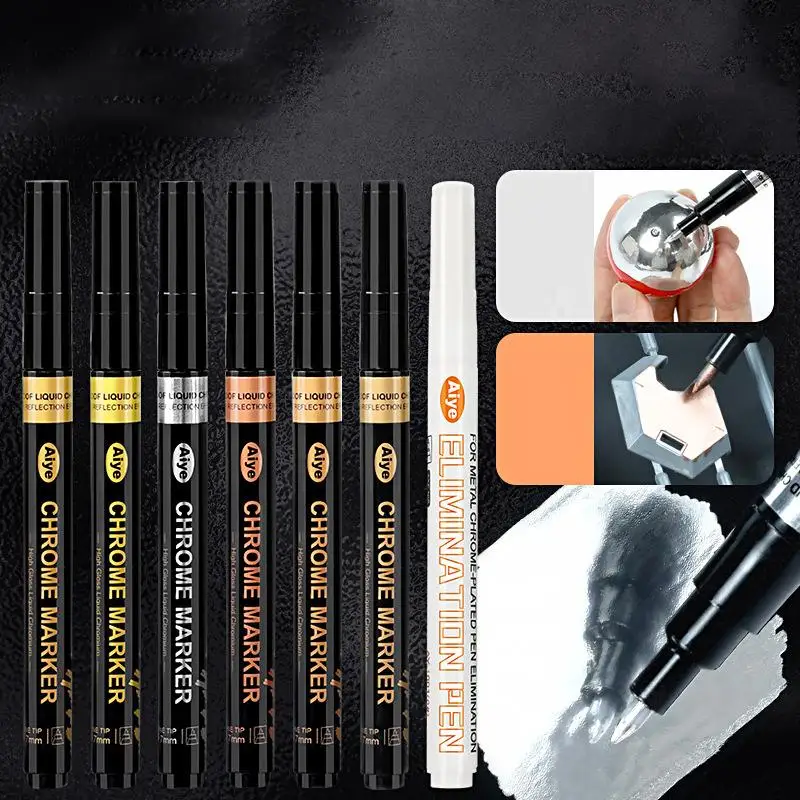 Marker Set Mirror Marker Liquid Pen Metal Pen Art Liquid Mirror DIY Resin Paint Mirror Chrome Finish Metallic Craftwork Pen
Marker Set Mirror Marker Liquid Pen Metal Pen Art Liquid Mirror DIY Resin Paint Mirror Chrome Finish Metallic Craftwork Pen