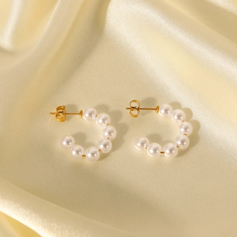 Stainless Steel Pearl 20mm Cc Stud Earrings For Women's 2022 Trend New Boho Unusual Earings Gift Fashion Jewelry Gold Plated
Stainless Steel Pearl 20mm Cc Stud Earrings For Women's 2022 Trend New Boho Unusual Earings Gift Fashion Jewelry Gold Plated
