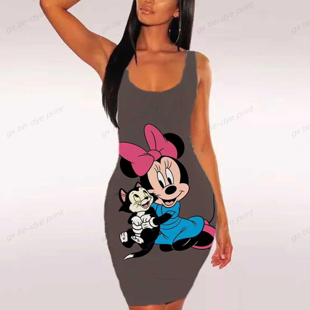 Sexy Women Pack Hip Pencil Dress Bodycon Summer Robe Female Disney Mickey Mouse Print Fashion Vestidos Women Elegant Dress Y2K
Sexy Women Pack Hip Pencil Dress Bodycon Summer Robe Female Disney Mickey Mouse Print Fashion Vestidos Women Elegant Dress Y2K